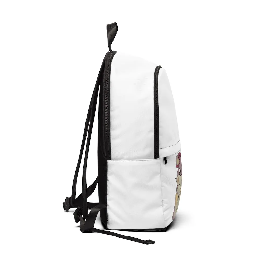 Purple Hamster Unisex Fabric Backpack