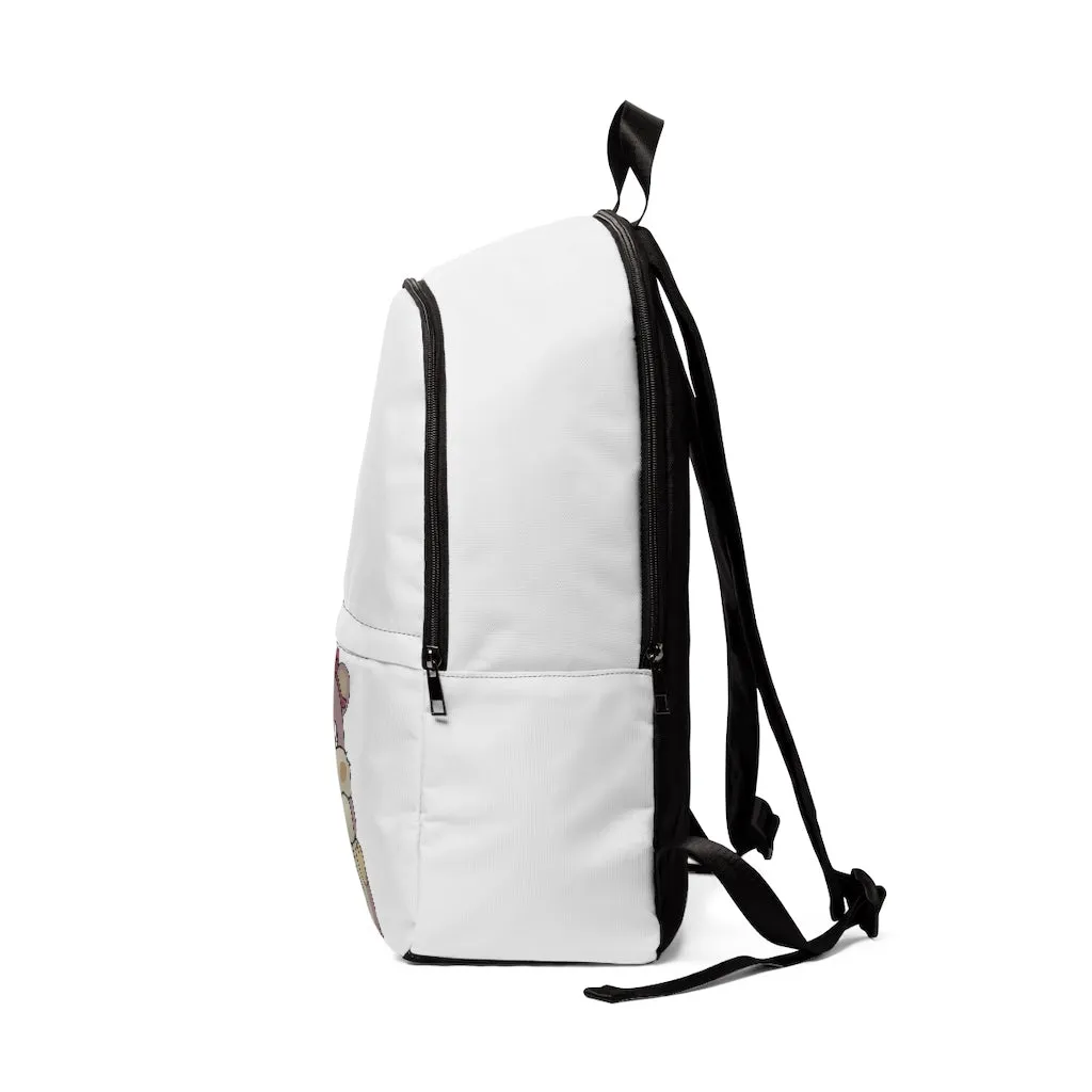 Purple Hamster Unisex Fabric Backpack