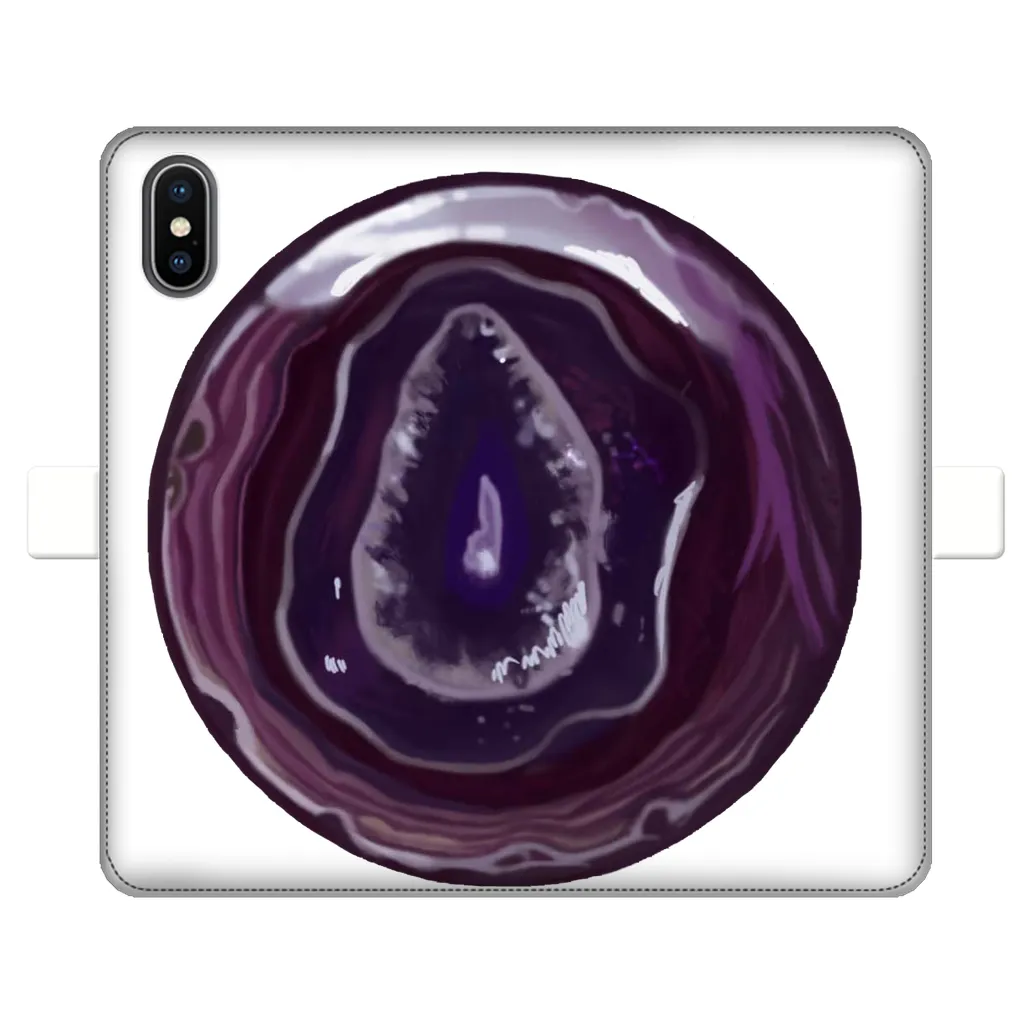Purple Rock Fully Printed Wallet Cases