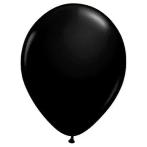 Qualatex - 5" Onyx Black Latex Balloons (100ct)