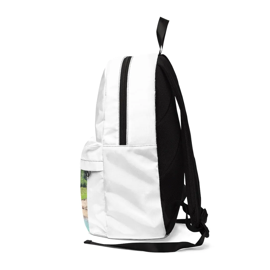 Rock Waterfall Unisex Classic Backpack