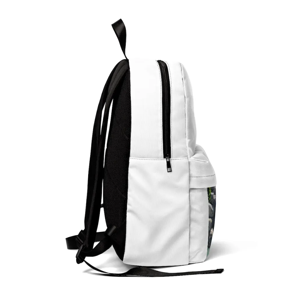 Rock Waterfall Unisex Classic Backpack