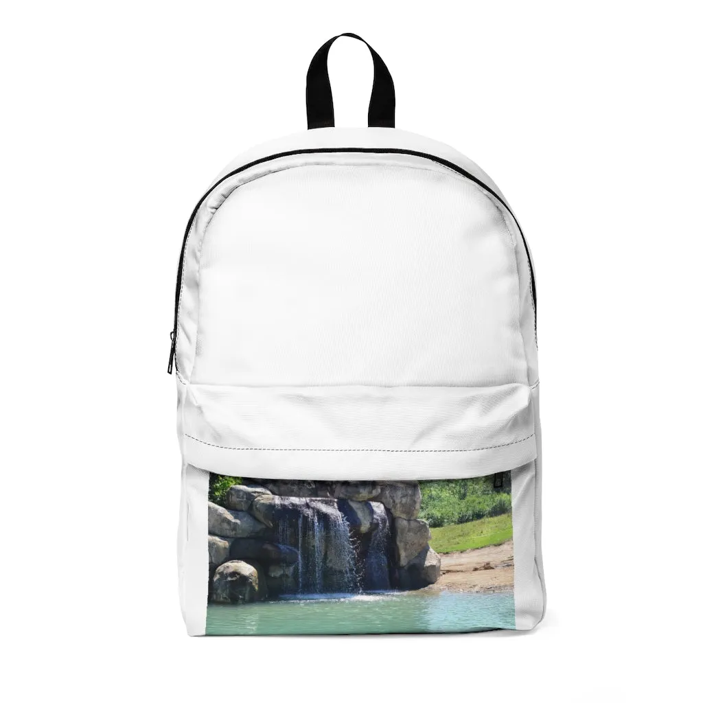Rock Waterfall Unisex Classic Backpack