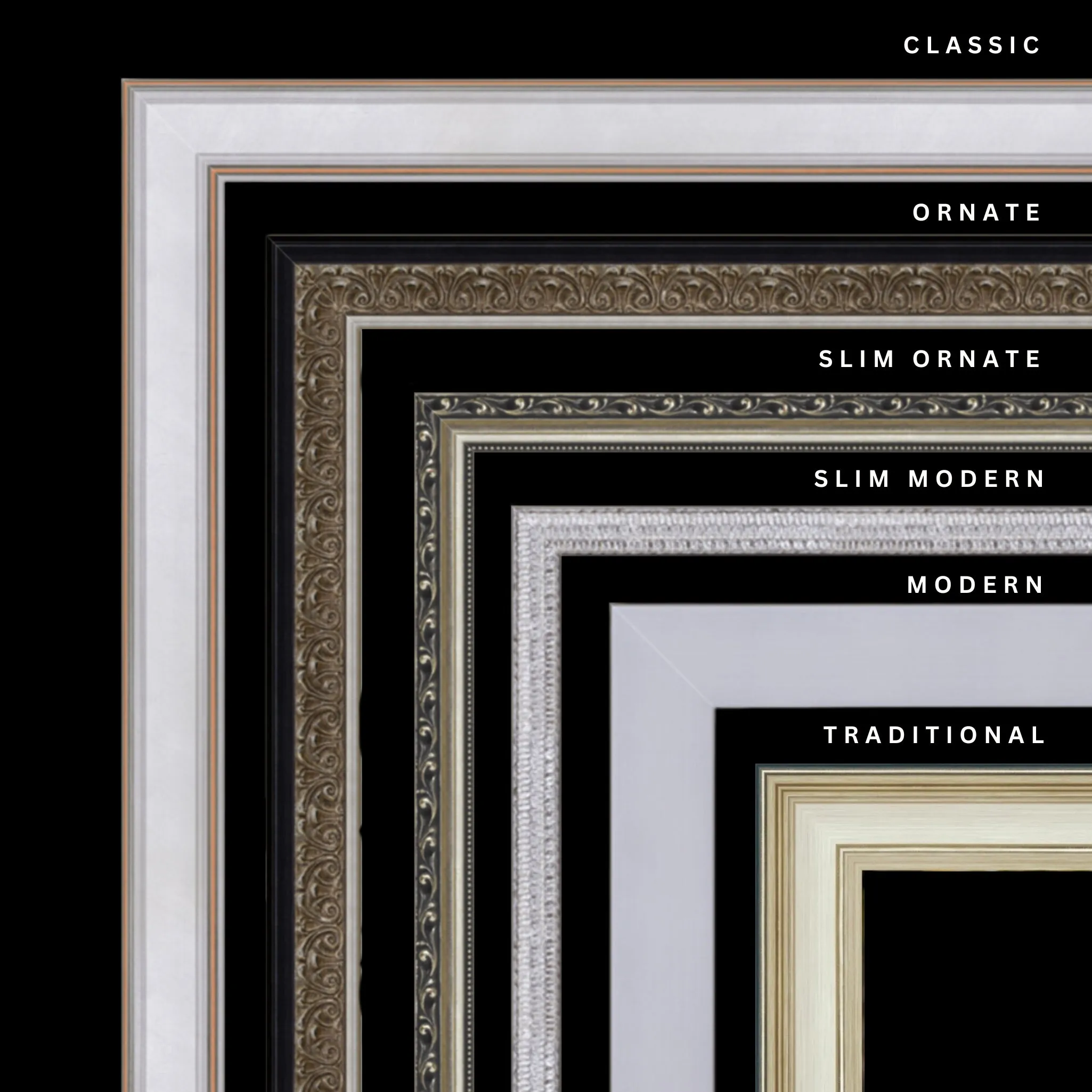 Silver 23x35 Picture Frame Ornate Traditional Classic Antique