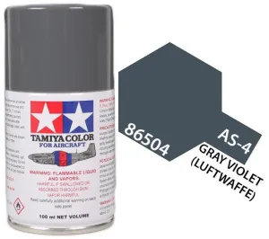 Tamiya 86504 AS-4 Gray Violet (Luftwaffe) Aircraft Lacquer Spray Paint 100ml