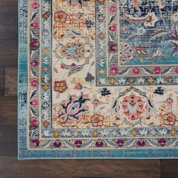Vintage Kashan VKA01 Blue Rug