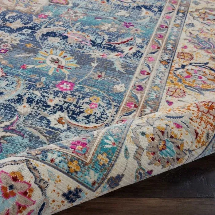 Vintage Kashan VKA01 Blue Rug