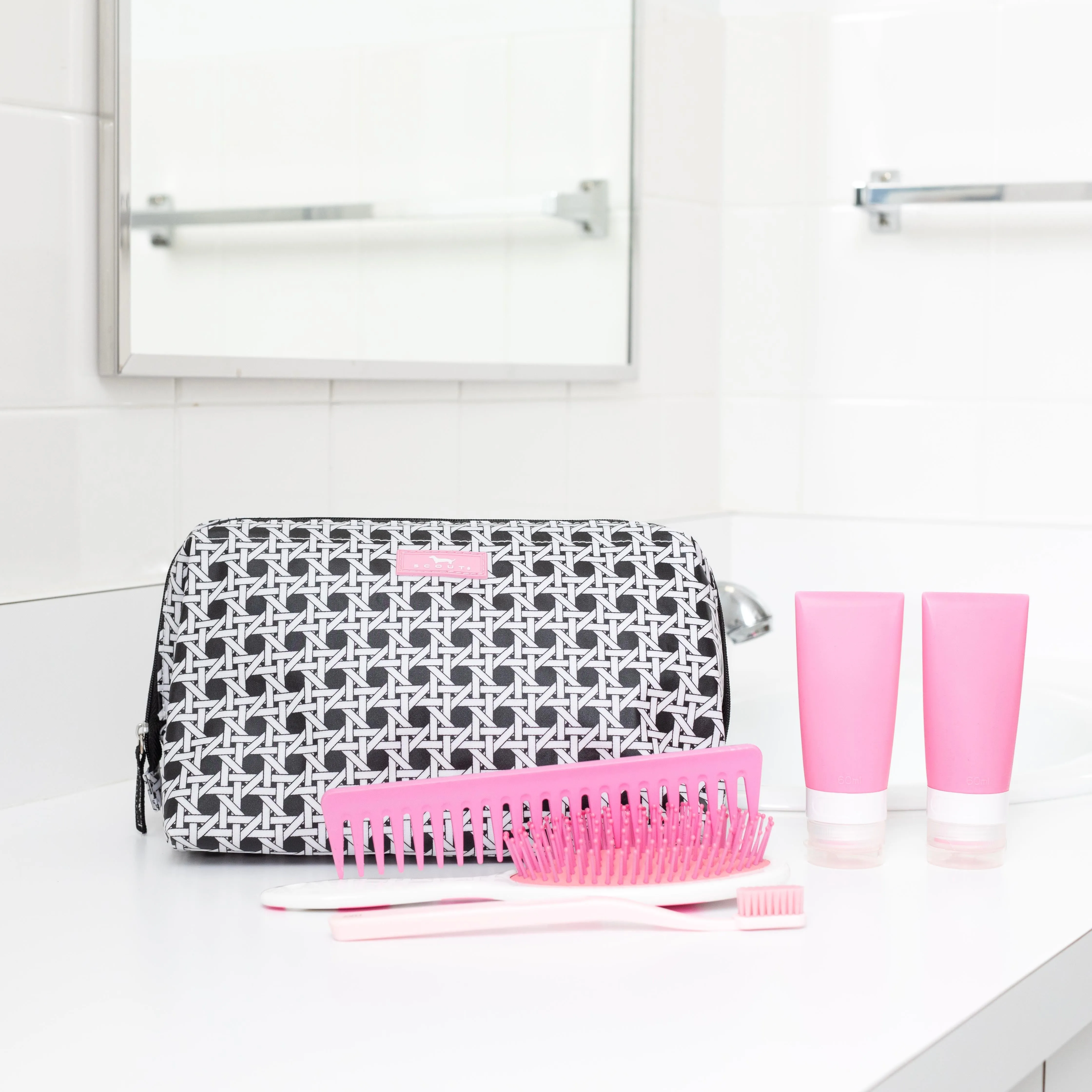 Wide Mouth Makeup Bag Large