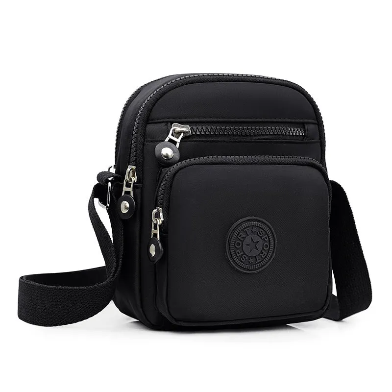 Women's Bag New Shoulder Flower Cloth Bag Middle-Aged and Elderly Fashion Casual Messenger Bag Shopping Small Backpack Foreign Trade Factory Wholesale