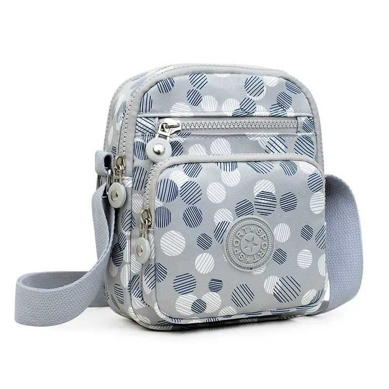 Women's Bag New Shoulder Flower Cloth Bag Middle-Aged and Elderly Fashion Casual Messenger Bag Shopping Small Backpack Foreign Trade Factory Wholesale