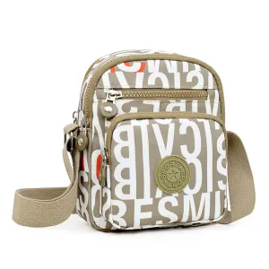 Women's Bag New Shoulder Flower Cloth Bag Middle-Aged and Elderly Fashion Casual Messenger Bag Shopping Small Backpack Foreign Trade Factory Wholesale