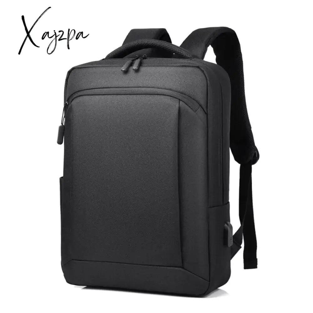 Xajzpa - Anti Theft Oxford Backpacks High Quality Men 14 inch Laptop Backpacks For School Travel OL Business Bag Male Casual USB Charging