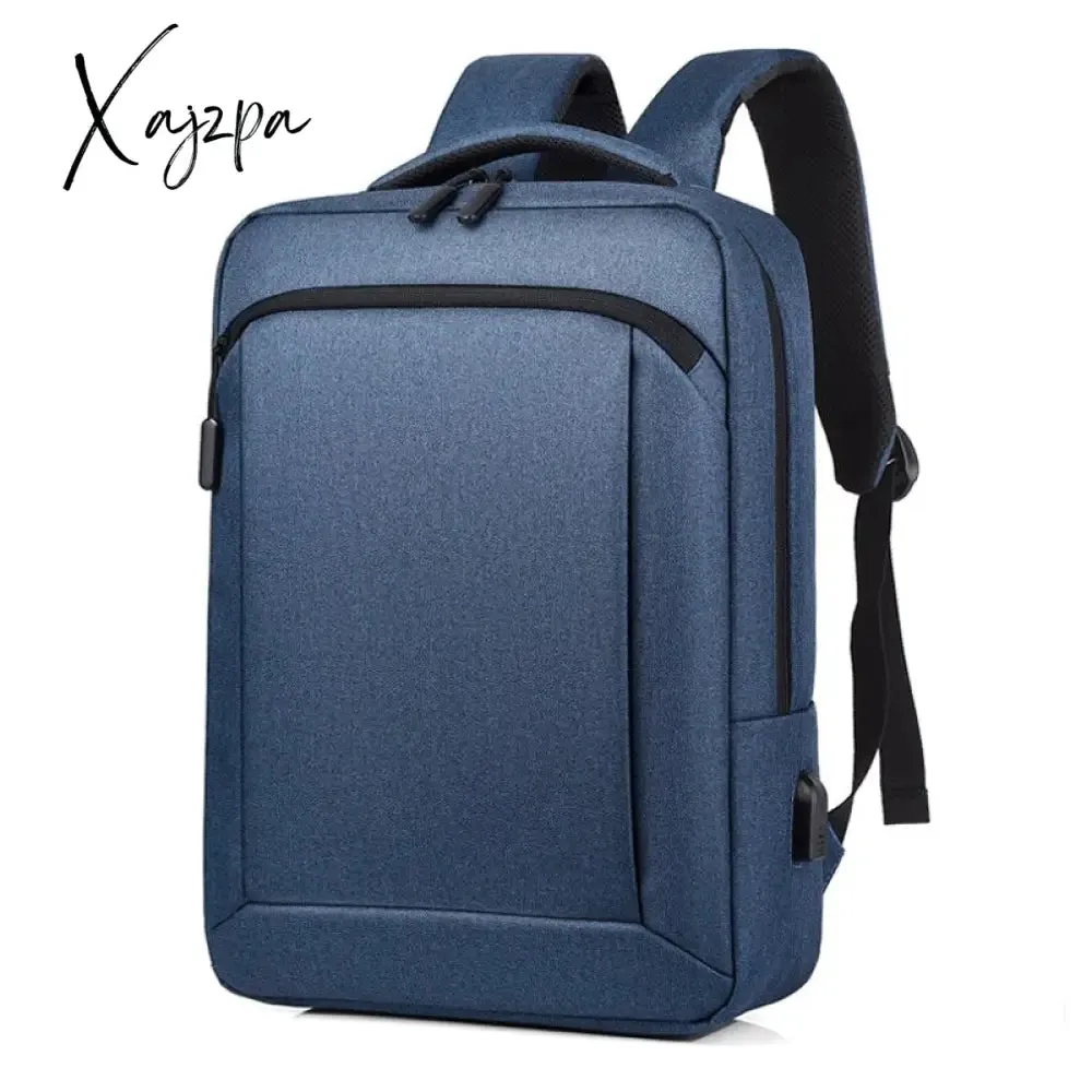 Xajzpa - Anti Theft Oxford Backpacks High Quality Men 14 inch Laptop Backpacks For School Travel OL Business Bag Male Casual USB Charging